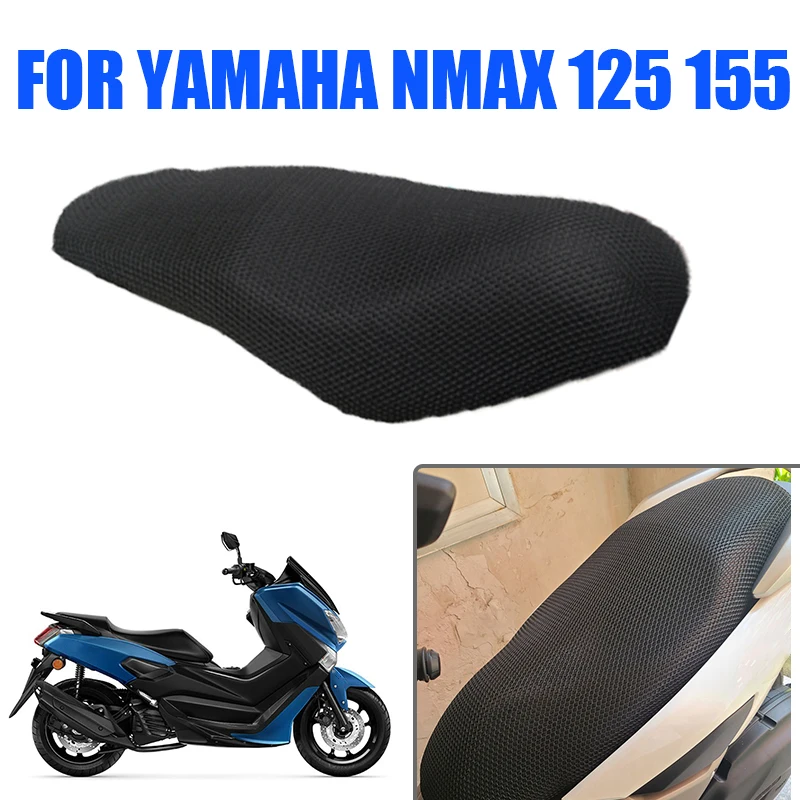 Seat Cushion Cover For Yamaha NMAX 155 NMAX125 NMAX155 N-MAX 125 Motorcycle Accessories Mesh Fabric Breathable Saddle Grid Pad