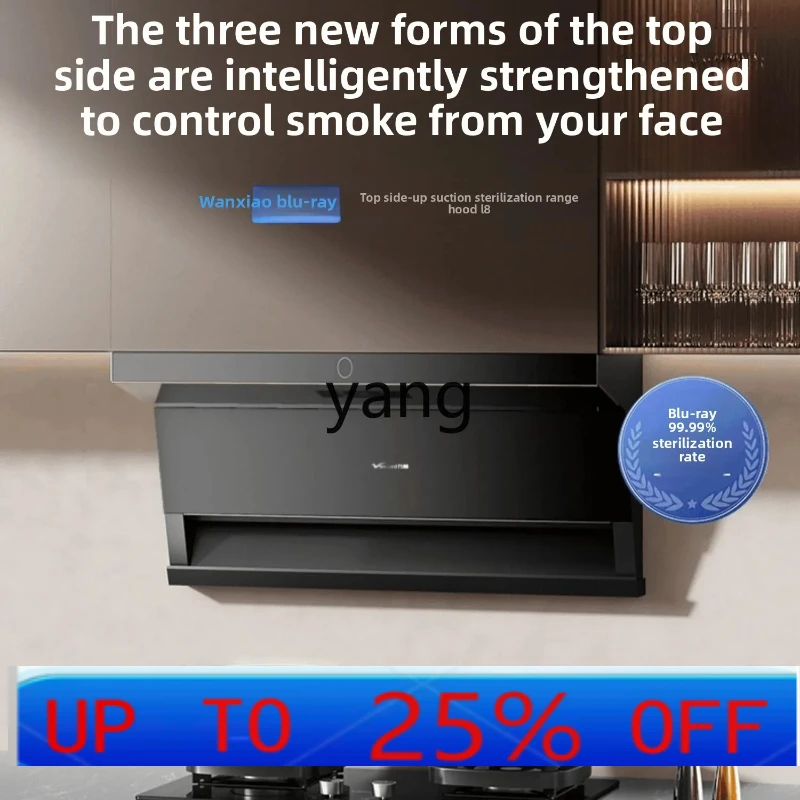 

LMM WL890 large suction range hood household kitchen top side double smoking machine