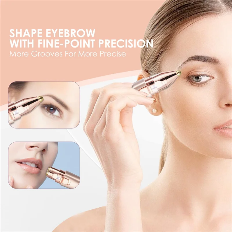 【LAST CHANCE】Eyebrow And Facial Trimmer Portable Eyebrow Trimmer Rechargeable Shaving Trimmer