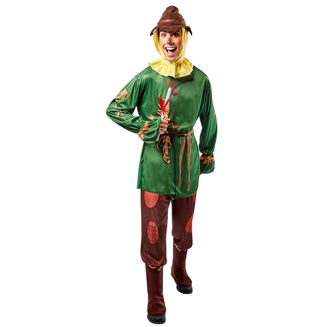 

The Wizard Of Oz Costume For The Scarecrow Green Outfit Halloween Cosplay Stage Performance Costume