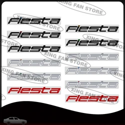 Emblema de letras brillante para Ford Fiesta, insignia de maletero trasero de coche, accesorios de pegatina para el cuerpo, color negro, naranja y azul, estilo automático