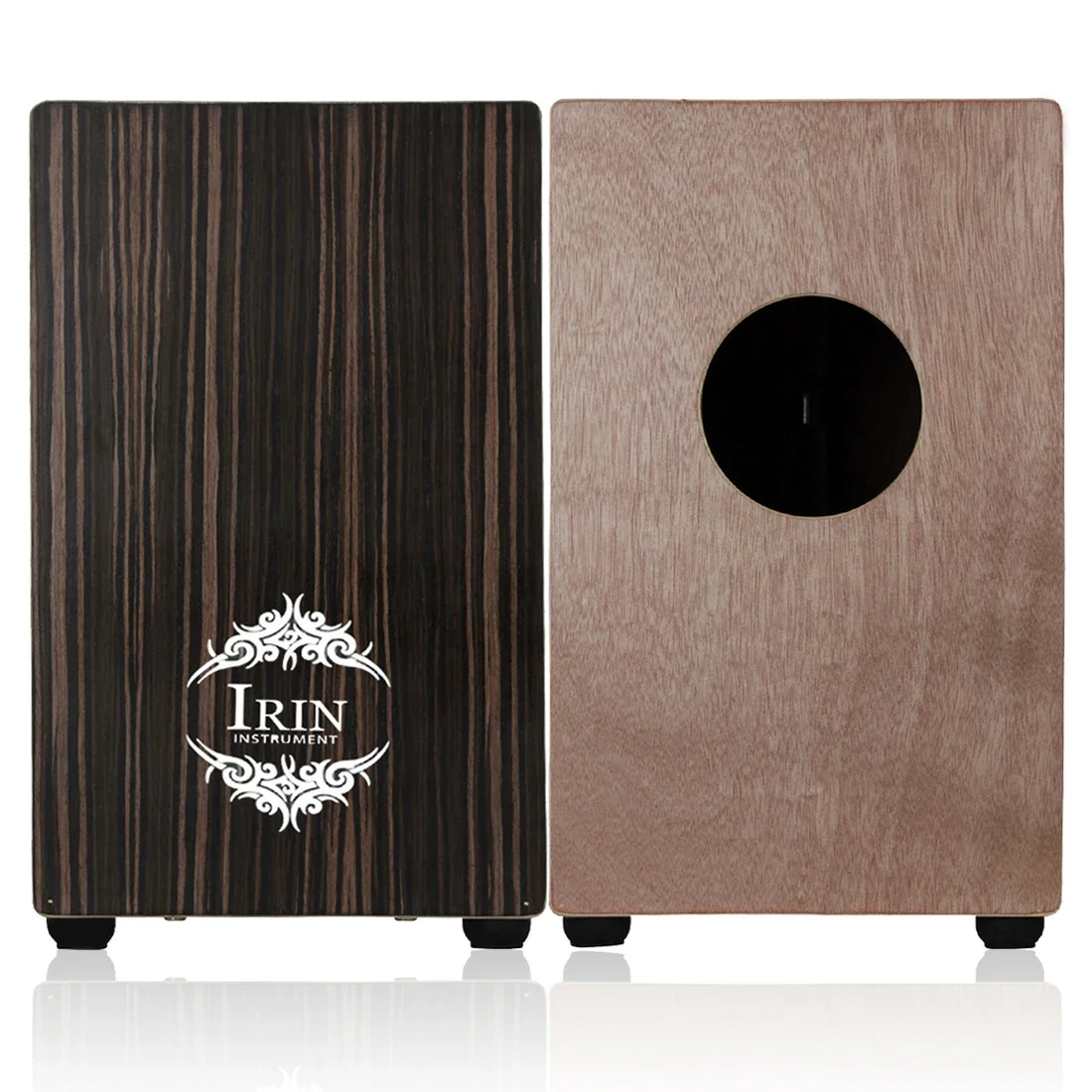 ﻿ IRIN Portable Cajon Drum Compact Wooden Traveling Cajon Box Drum Hand Drums with Bag Performance Percussion Music Instrument