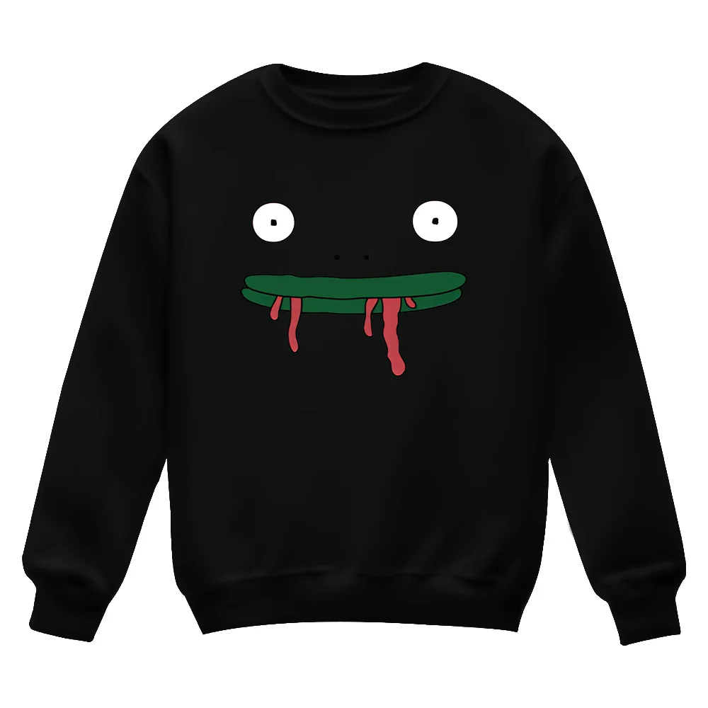 Smiling Friends Merch Sweatshirt Clothes Mr. Frog Is Back Graphic Pullovers Fashion Creative Gifts Unisex Long Sleeve Streetwear