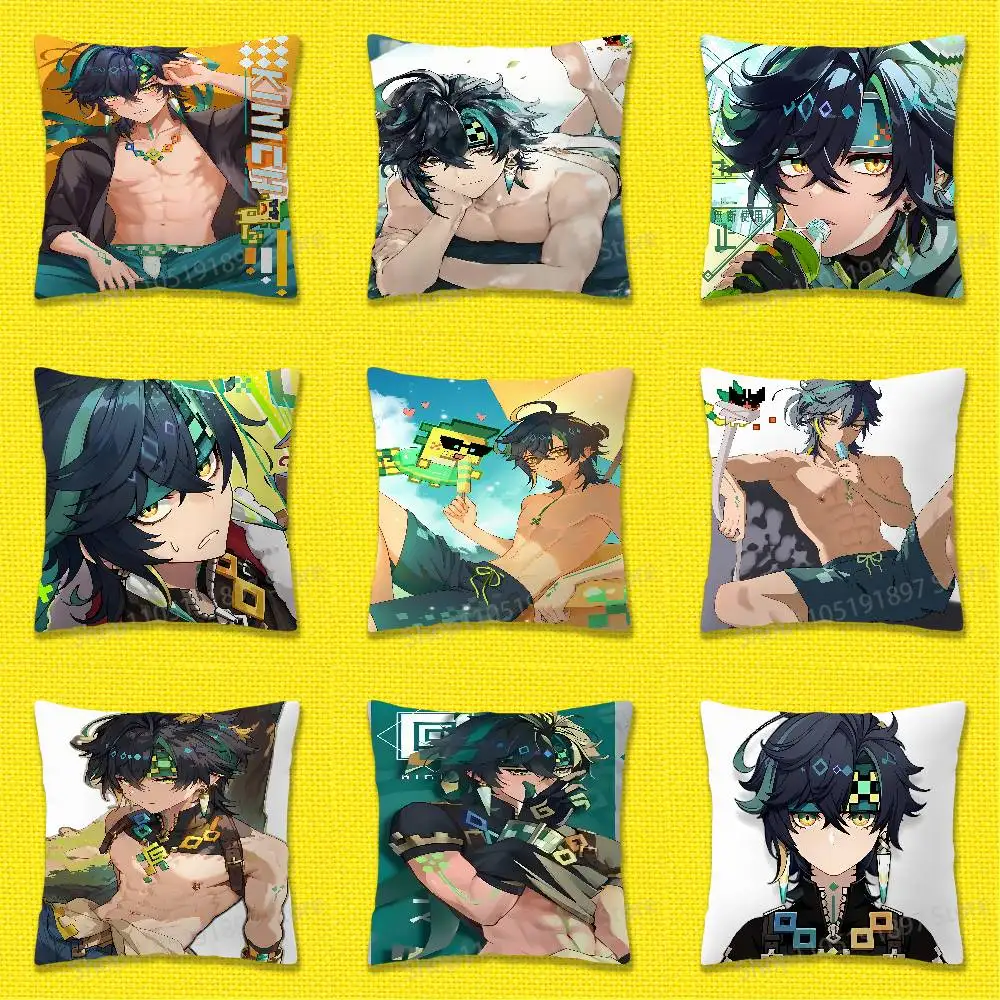 

Genshin Impact Kinich Throw Pillow Case For 45x45cm 40x40cm 55x55cm 50x50cm 30x30cm Square Car Pillowcase Shell