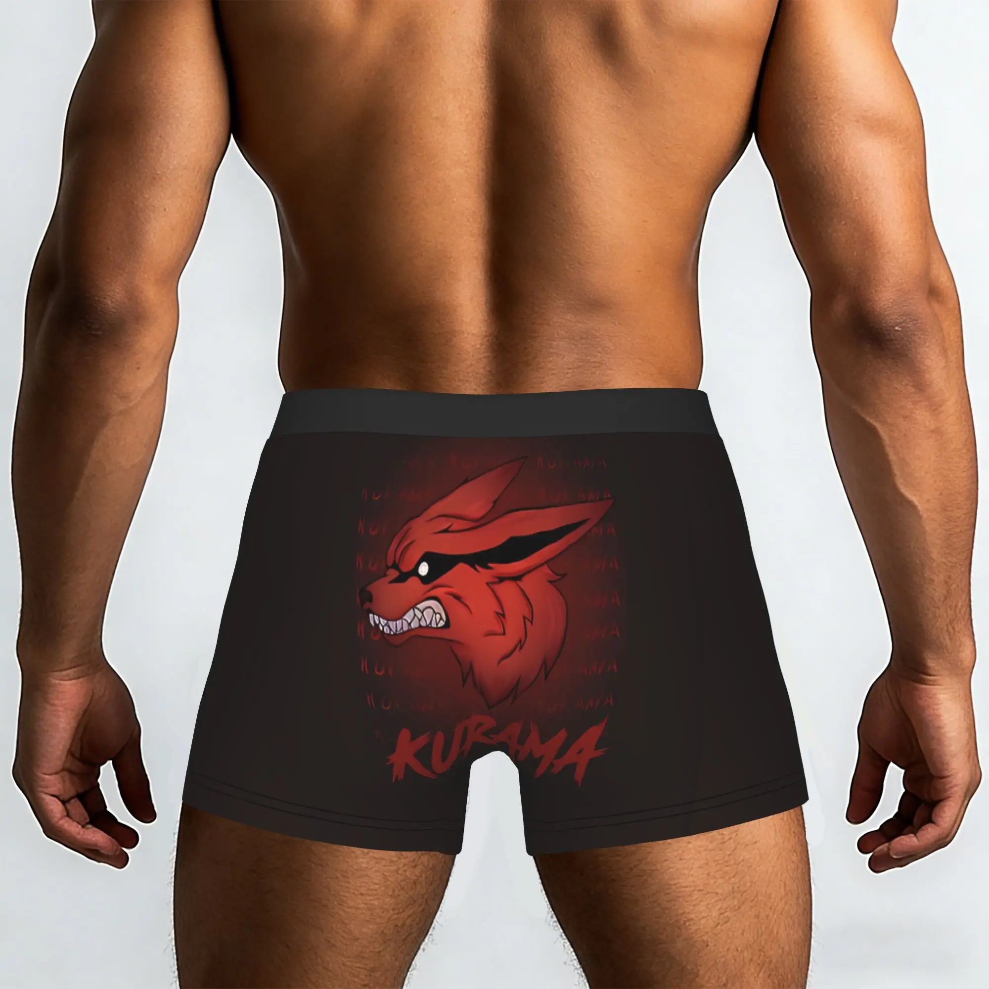 Doodle Fox  Bandai NARUTO Underpants Breathbale Panties Male Underwear Print Shorts Boxer Briefs