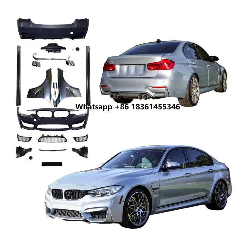Hot Sale Bodykit 3 Series F30 F35 2013-2019 Upgrade to F80 M3 Widen Side Skirt Bumpers Easy Installation