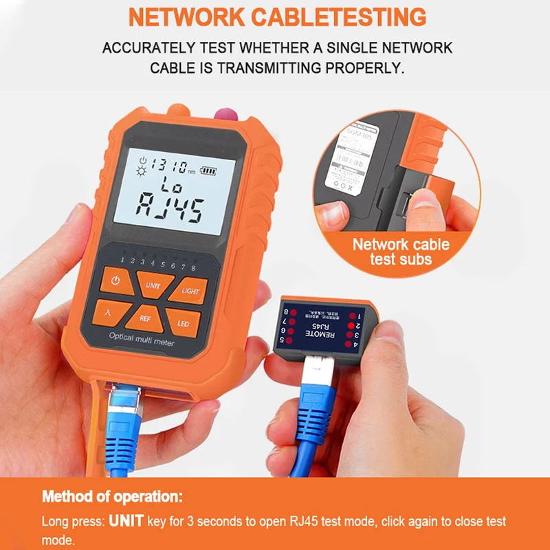 Power meter optical fiber Handheld Mini Optic Power Meter with VFL