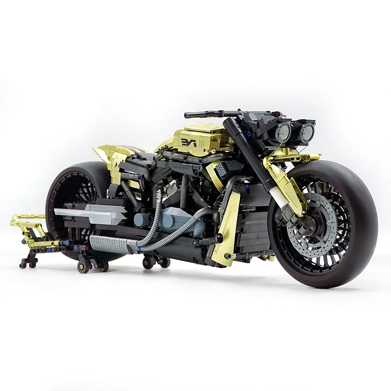 ทางเทคนิค 672110 City รถจักรยานยนต์ Harleyed กีฬารถ Building Block 1:5 มอเตอร์ไซด์ Supercar อิฐ DIY ของเล่น Chrismas ของขวัญเด็ก