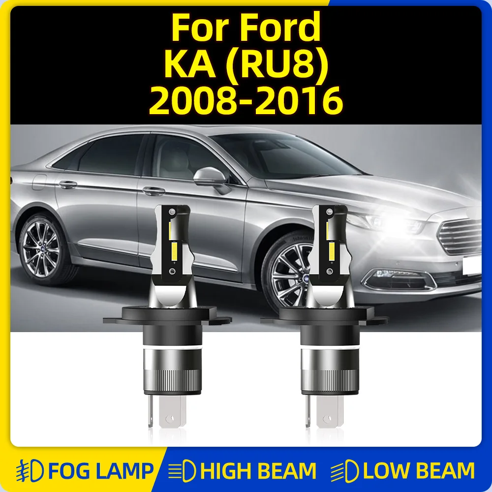 

H4 LED Headlight Bulb 120W 20000LM Car Headlamps 6000K Turbo Lamps 12V For Ford KA (RU8) 2008-2010 2011 2012 2013 2014 2015 2016