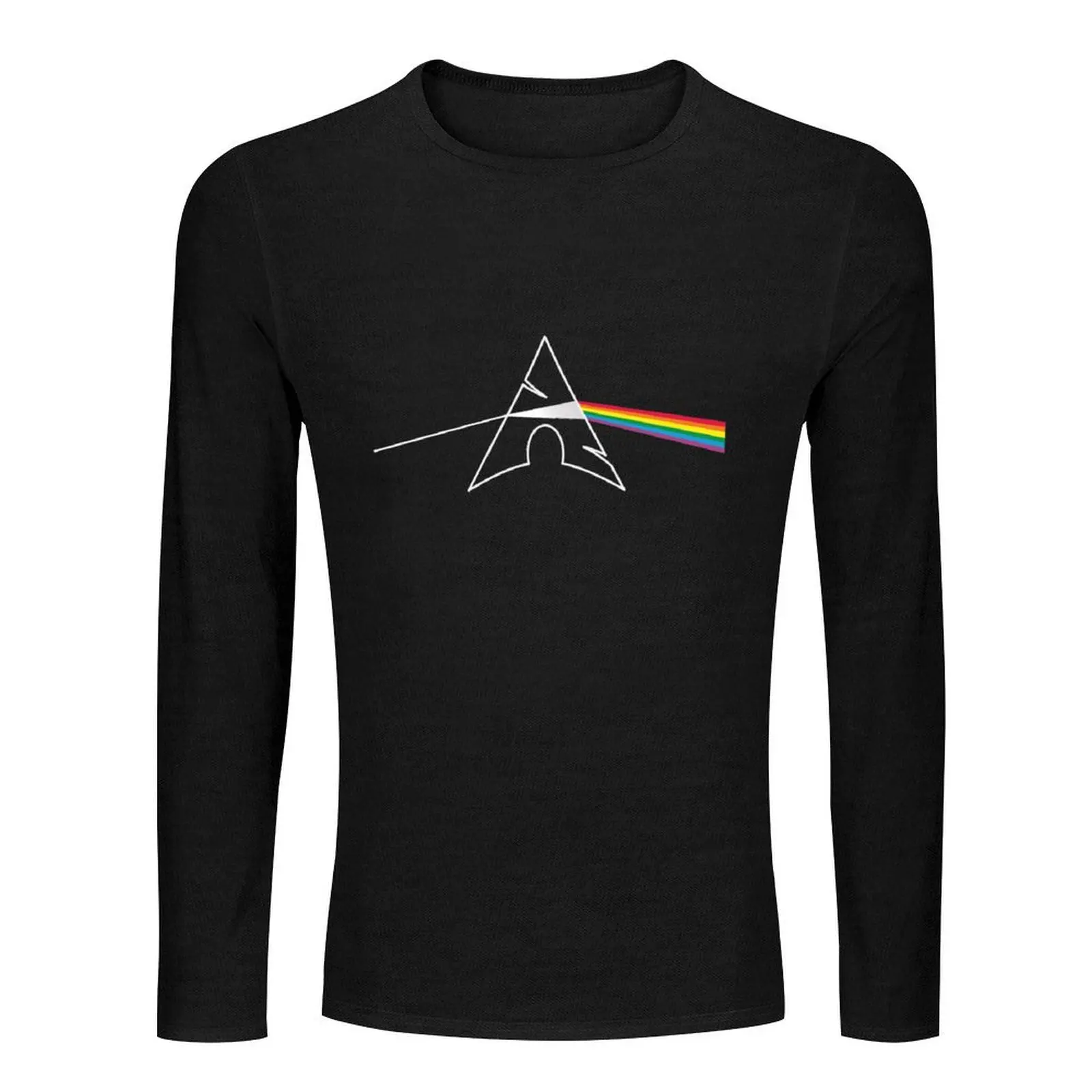 Arch Linux Prism Long T-Shirt black t shirt customized t shirts aesthetic clothes new edition t shirt black shirts for men