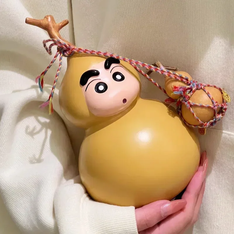 45cm Anime Crayon Shin Chan Figures Gourd Shin Chan Figure Car Ornaments Pvc Models Cartoon Statue Cute Dolls Toys Birthday Gift