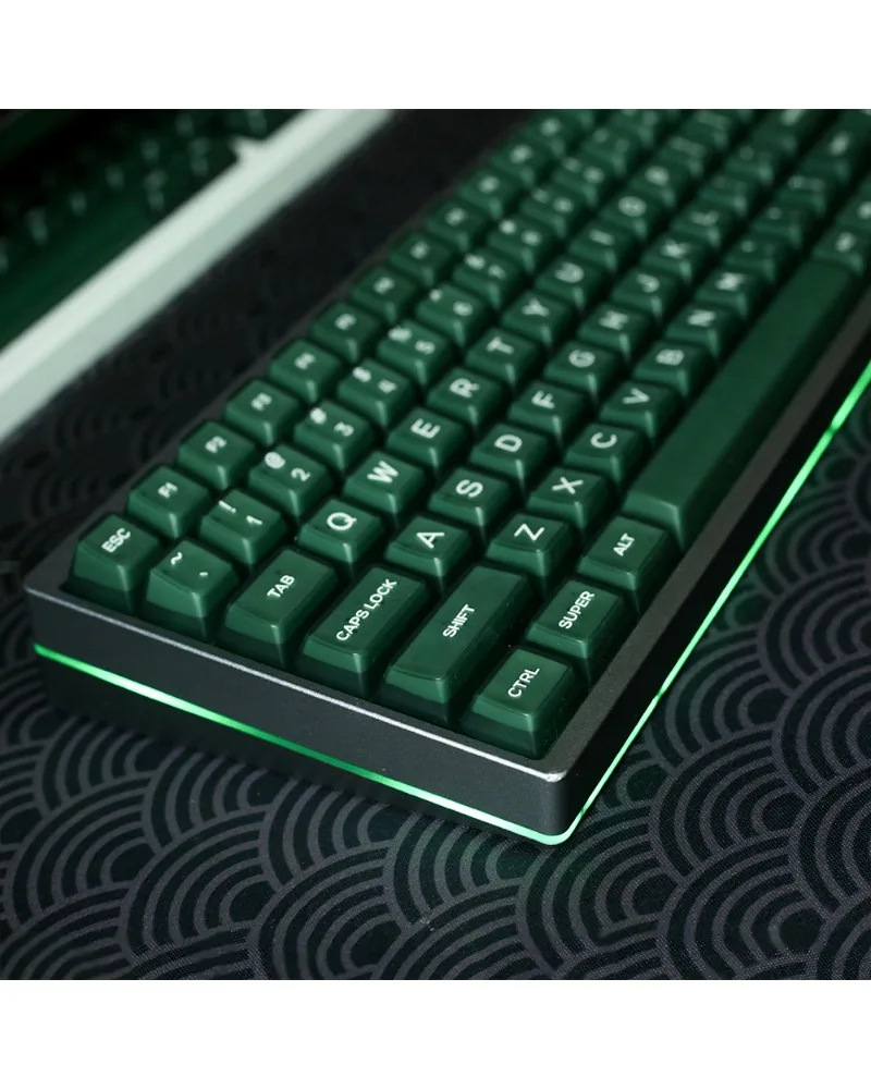 

Keycaps SA Highly adaptable mechanical keyboard PBT semi-transparent white marble emerald Klein blue