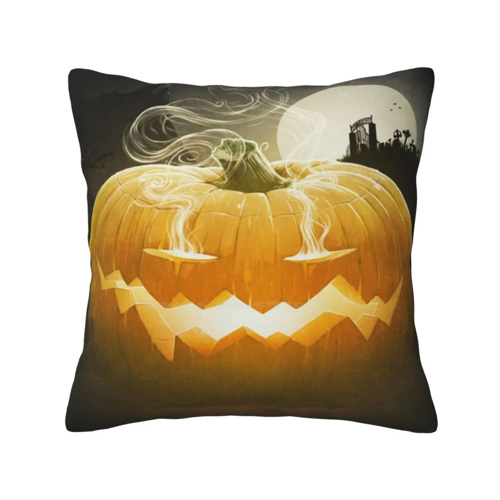 Pumpkin I. Pillow Cover Hug Pillowcase Pumpkin Halloween Scary Horror Secret Fear Dark