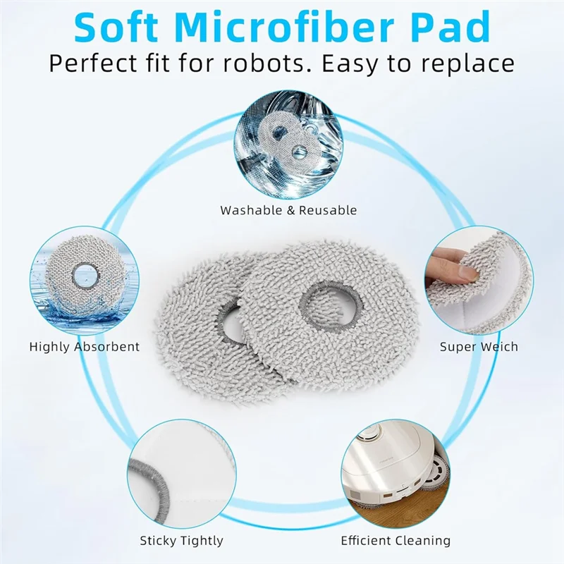 

T99C-For Roborock Qrevo Curve / P20 Pro Vacuum Cleaner Main Side Brushes HEPA Filters Mop Cloth Dust Bags Replacement Parts