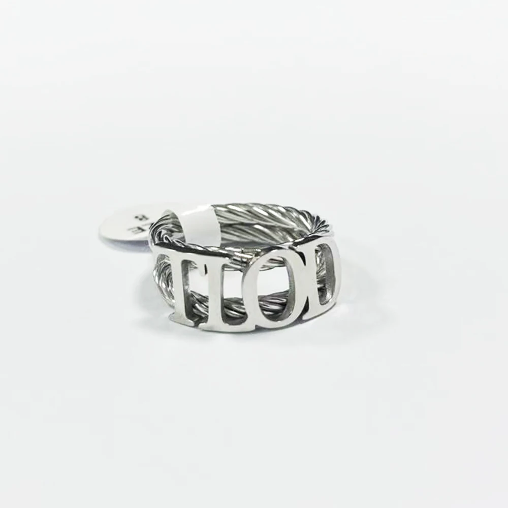 Stainless Steel Gamma Phi Delta Ring - view 4