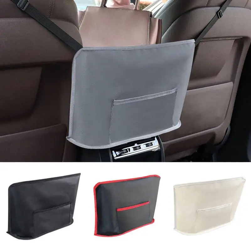 Leather Car Seat Back Storage Pocket Backseat Car Handbag Holder Between Seats Organizer Car Storage Bag for Kids Toddlers