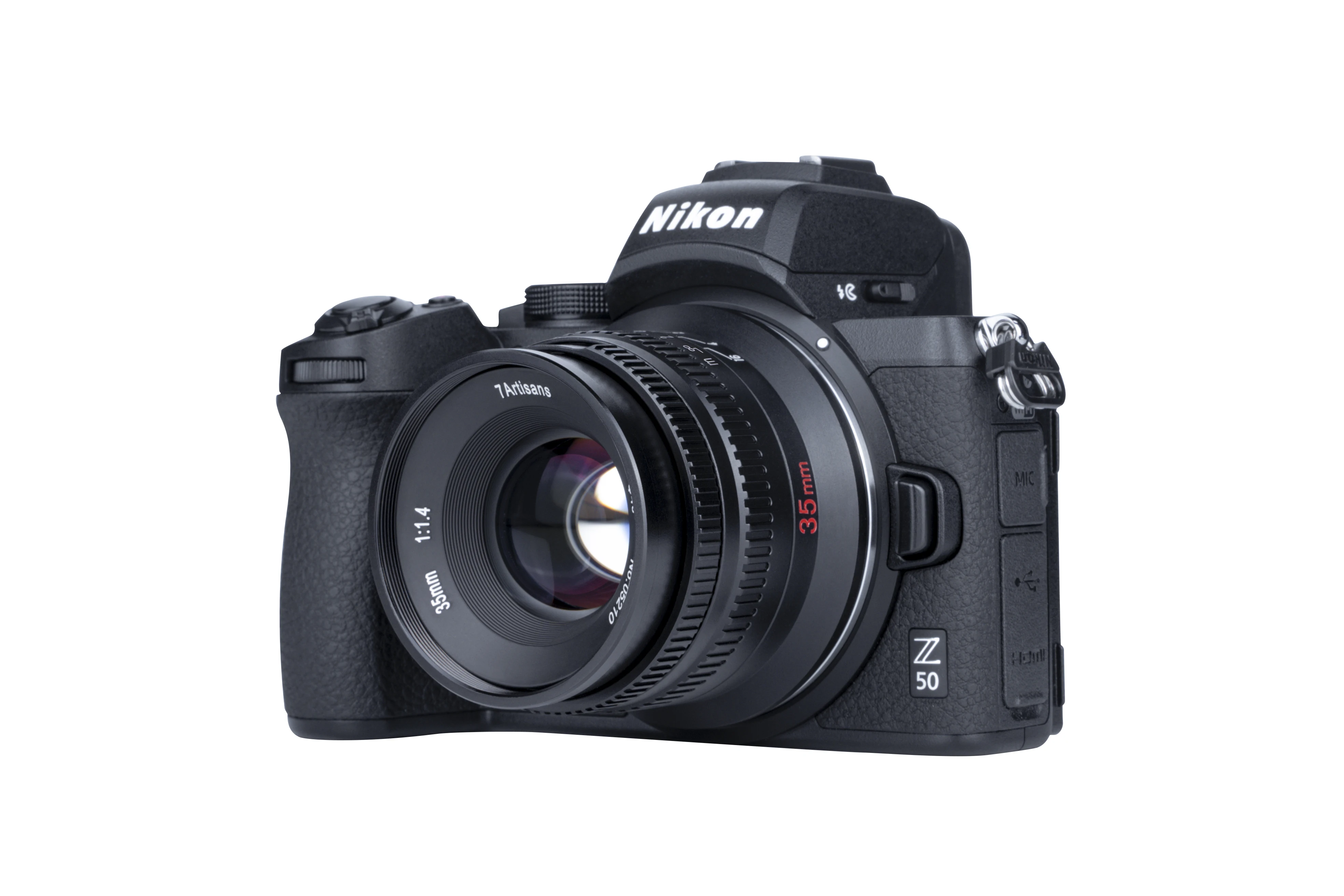 7artisans 35mm F1.4 Mark II APS-C Groot diafragma Handmatige Prime Lens voor Sony E ZVE10 A6000 Fujifilm FX X-T1 X-T4 Olympus/Panasonic Micro 4/3 E-PL1 Lumix G85/DC-GX9 Nikon Z50 Z fc Canon RF