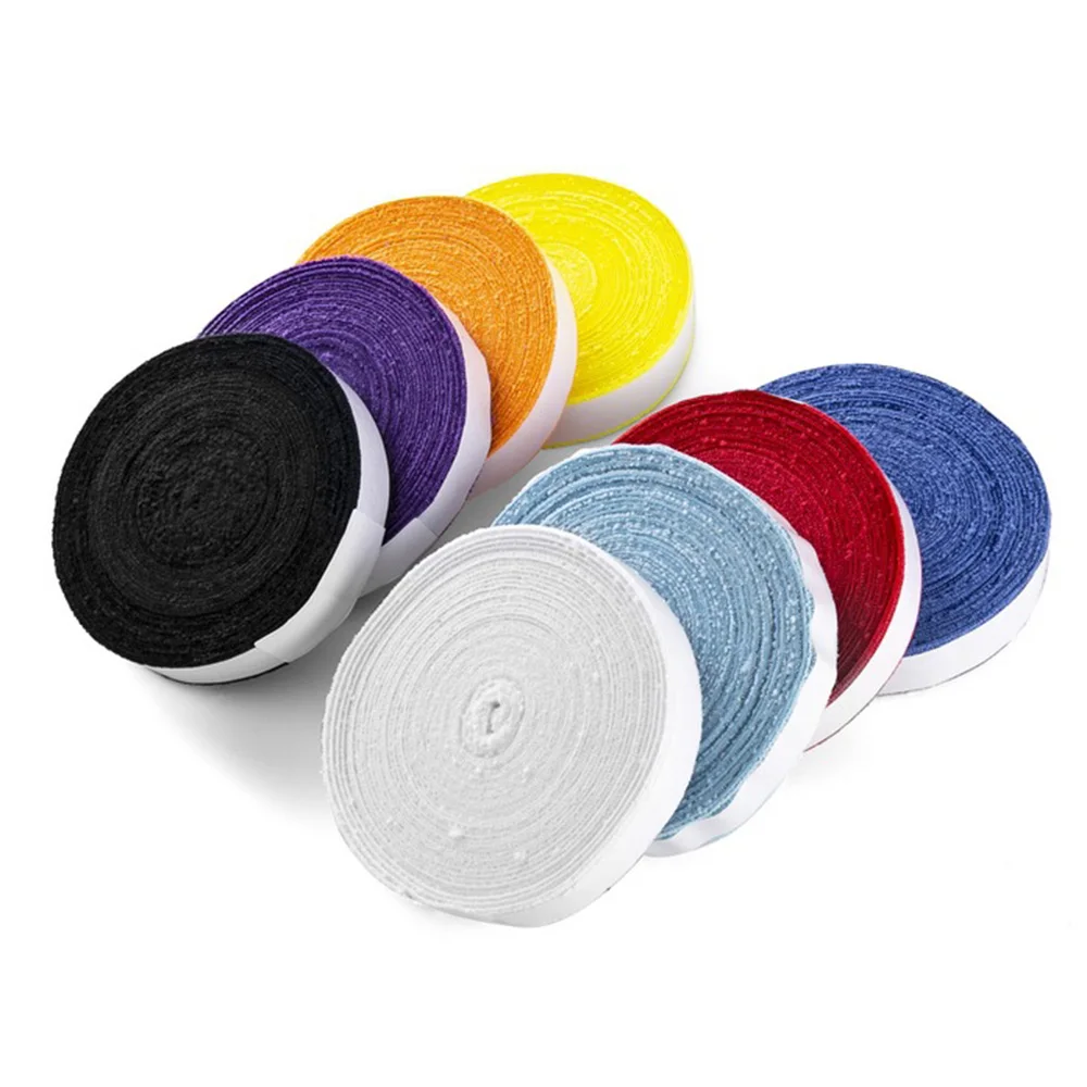 Badminton Racket Towel Grips Wraps Thickened Anti-Slip Sweatband Tape For Tennis Racket Fishing Rod Slingshots Overgrip Sleeve