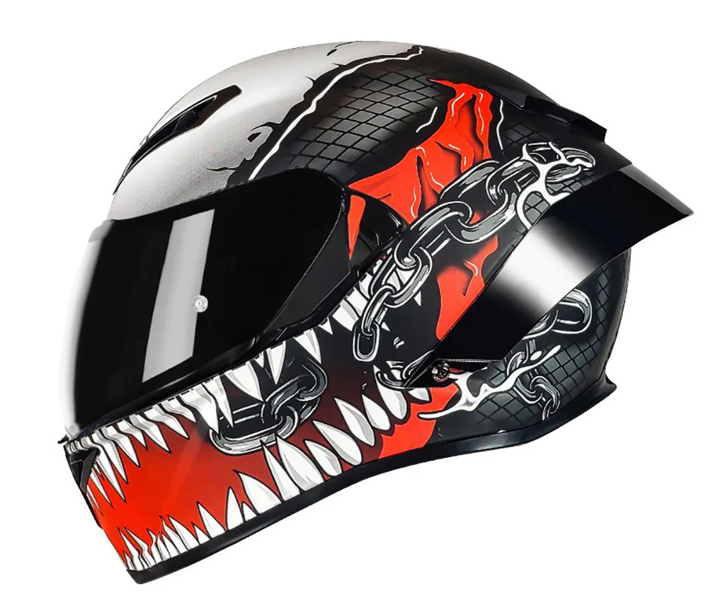 Men's Riding Winter Helmet 3C Certified Carbon Fiber Dual-lens Four-season General-purpose Motorcycle Helmet Hot Sale