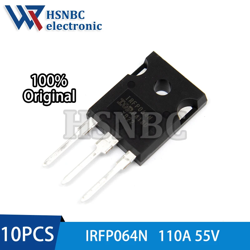 

10PCS IRFP064N IRFP064NPBF IRFP064 TO-247 55V 110A N-Channel Power MOSFET Transistor 100% New Original