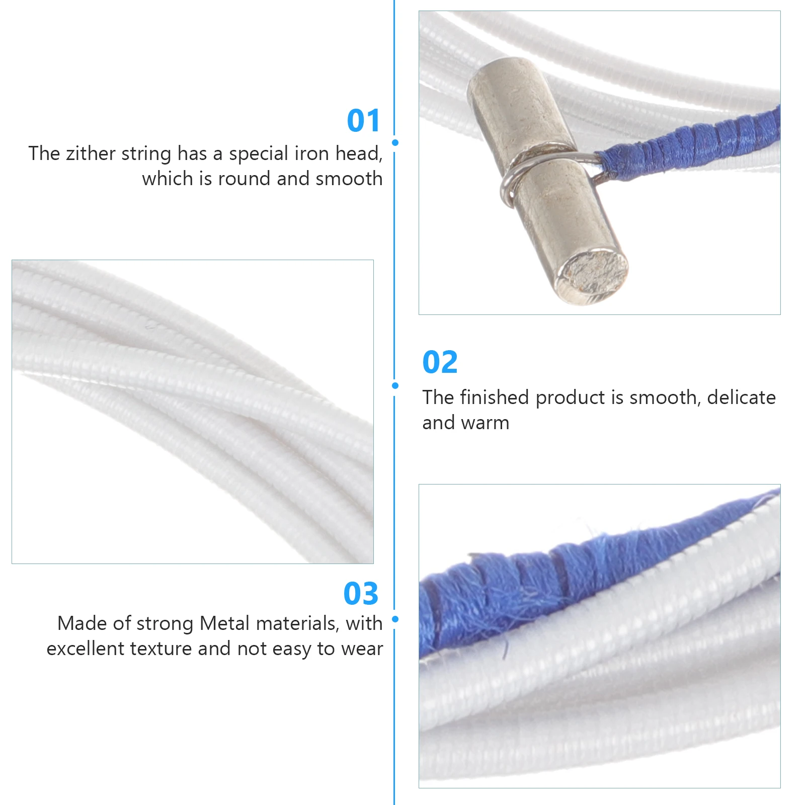 

21pcs Guzheng Strings Professional Chinese Instrument Replacement Durable Metal Wire Practical Multipurpose Accessories Kit