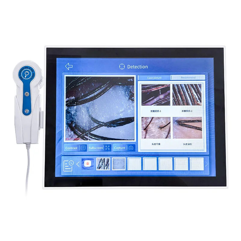 Portable High Quality Intelligent Hair Follicle Scanner Portable Skin Detector Beauty Skin Diagnosis Hair Analyzer Machine