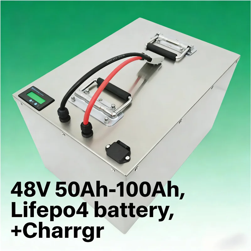 

48V 50Ah-100Ah Deep Cycle LiFePO4 Battery Pack | Compatible with Ryobi RM480e RM300e ZT480ex 300MV Zero Turn Electric Riding Mow
