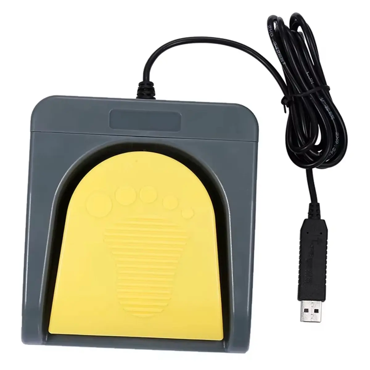 AAAE USB Single Foot Control One Key Customized Computer Keyboard Action Pedal Switch Control Yellow