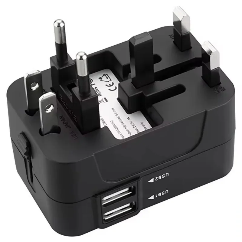 Xiaomi Universal Travel Adapter with Dual USB Port Power Adaptor UK to EU Plug Outlet Converter Socket Plug Adaptor Connector