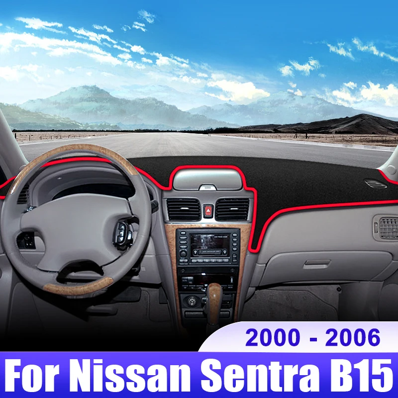 

For Nissan Sentra B15 2000 2001 2002 2003 2004 2005 2006 Car Dashboard Cover Dash Mat Sun Shade Non-slip Pad Accessories