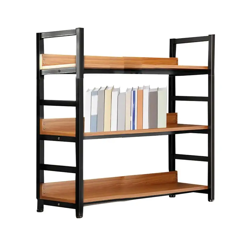 

Multi-layer Shelf Rack Portable Creative Kitchen Shelves Living Room Steel Wood Bookshelf Floor Stand Storage Shelving Unit