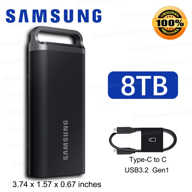 SAMSUNG SSD T5 EVO Solid State Drive 2TB 4TB 8TB USB 3.2 Gen1