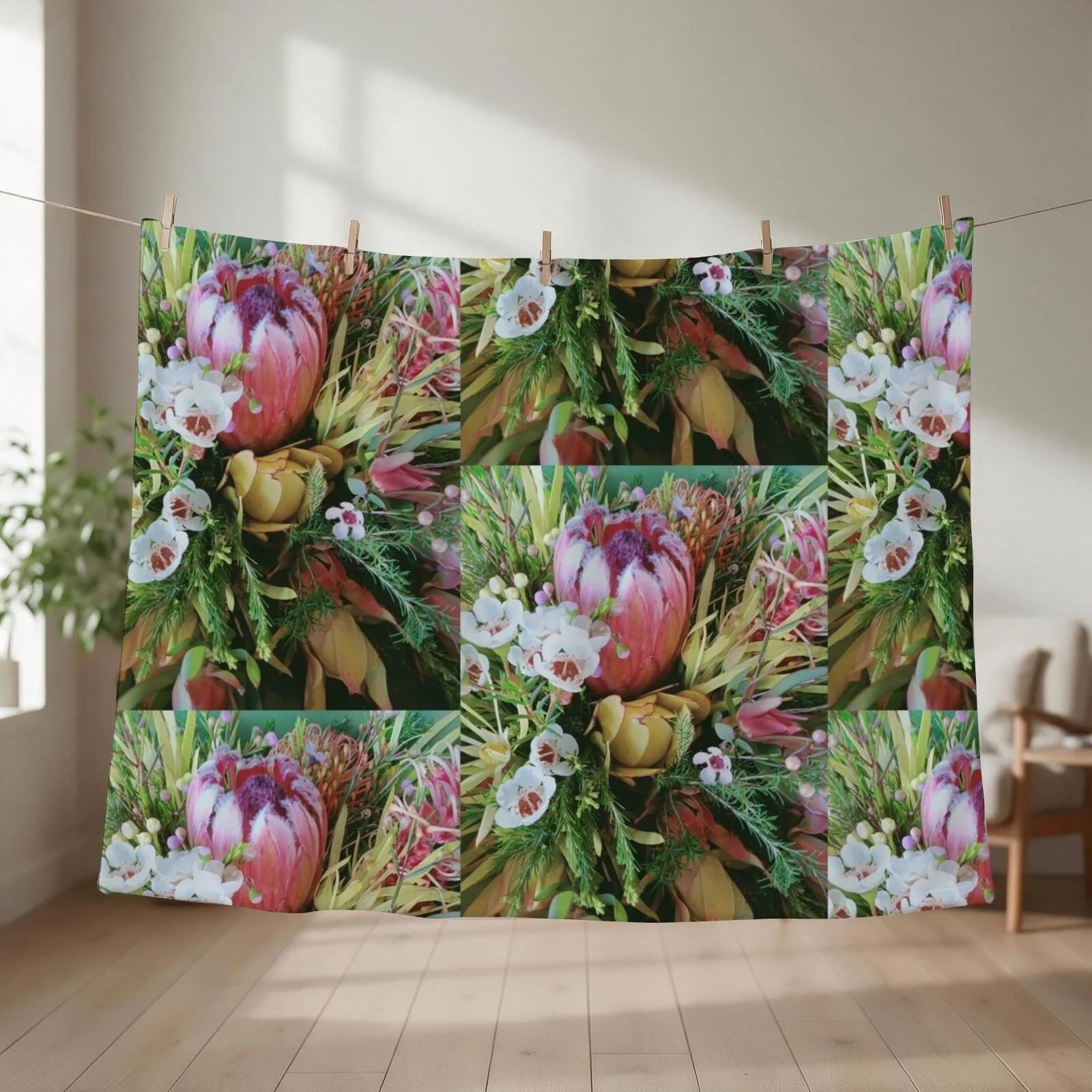 Australian native flora Throw Blanket
