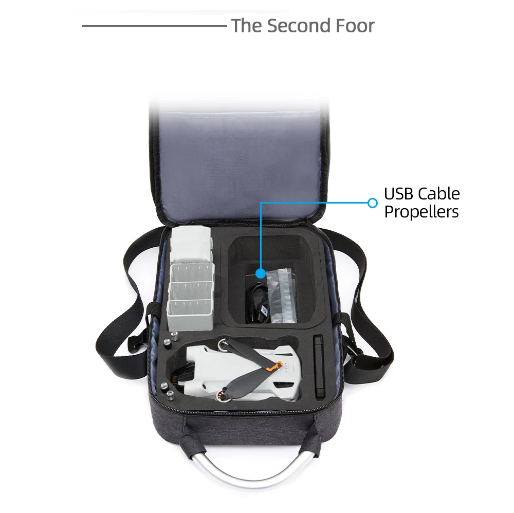 حمل حقيبة التخزين ل DJI Mini 3/Mini3 Pro المحمولة RC-N1 البعيد الطائرة بدون طيار حقيبة يد مقبض صندوق غطاء عبر الجسم