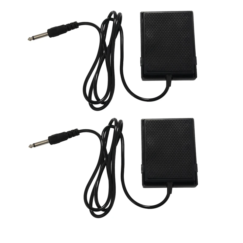 2X Universal Electronic Piano Foot Sustain Pedal Controller Switch Compatible Damper Pedal Keyboards