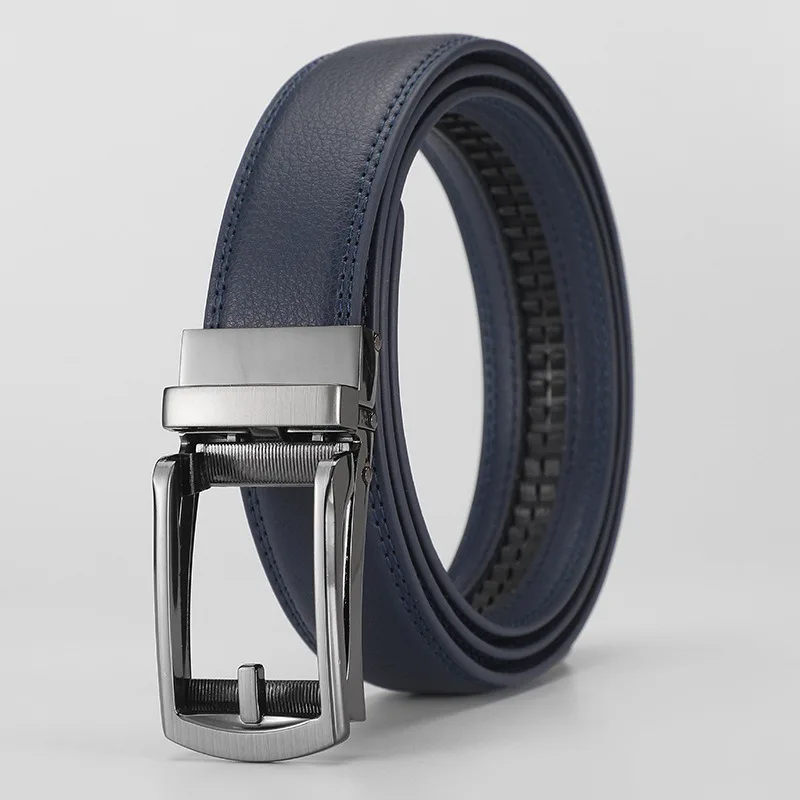 2025 Cinturón de cuero para hombres y mujeres de 3,5 cm con hebilla automática de aleación de alta calidad Cinturones de negocios clásicos unisex para pantalones vaqueros