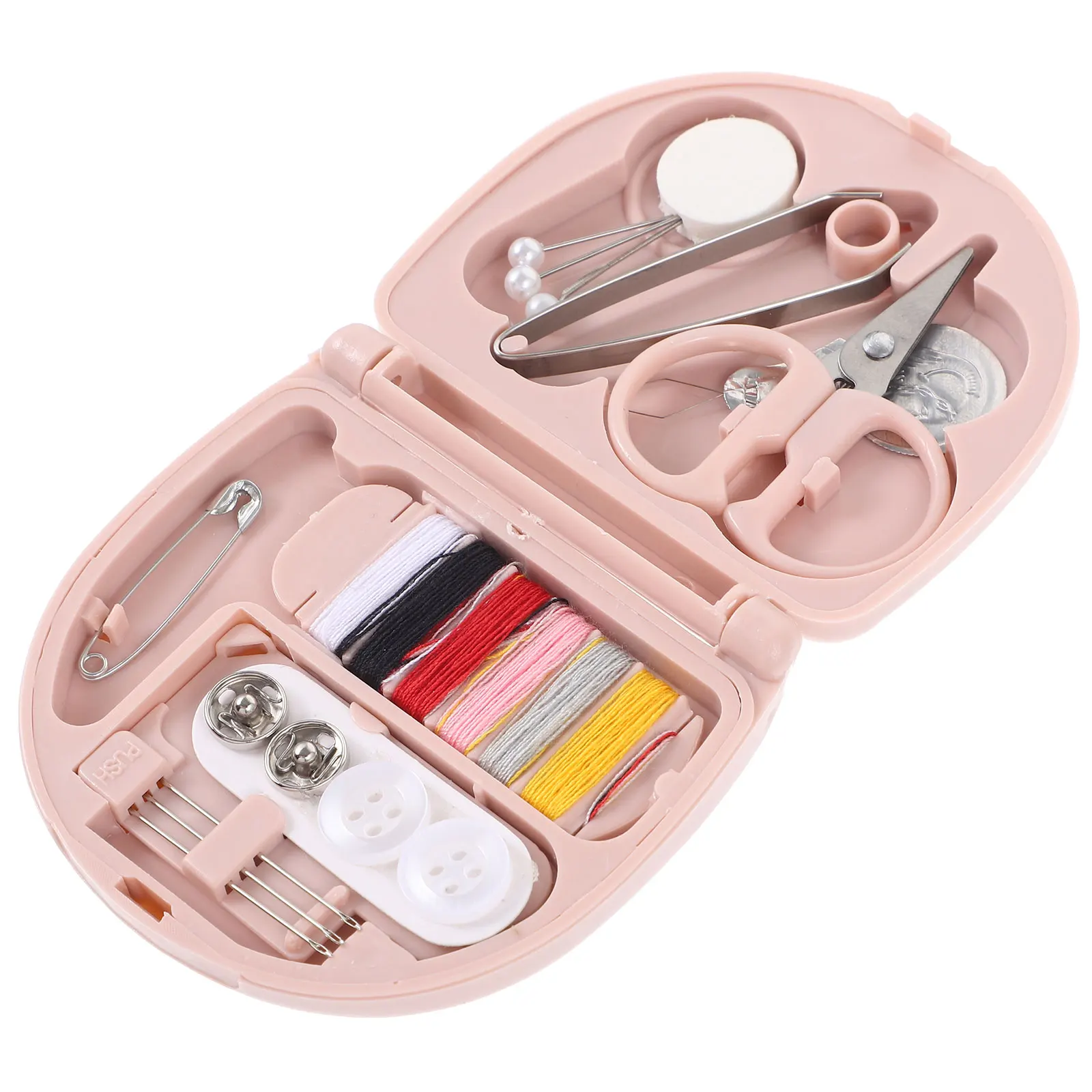 

Mini Sewing Storage Box Strawberry Travel Supplies Thread Kit Plastic Holder Portable Tools Safe Quilting Accessories