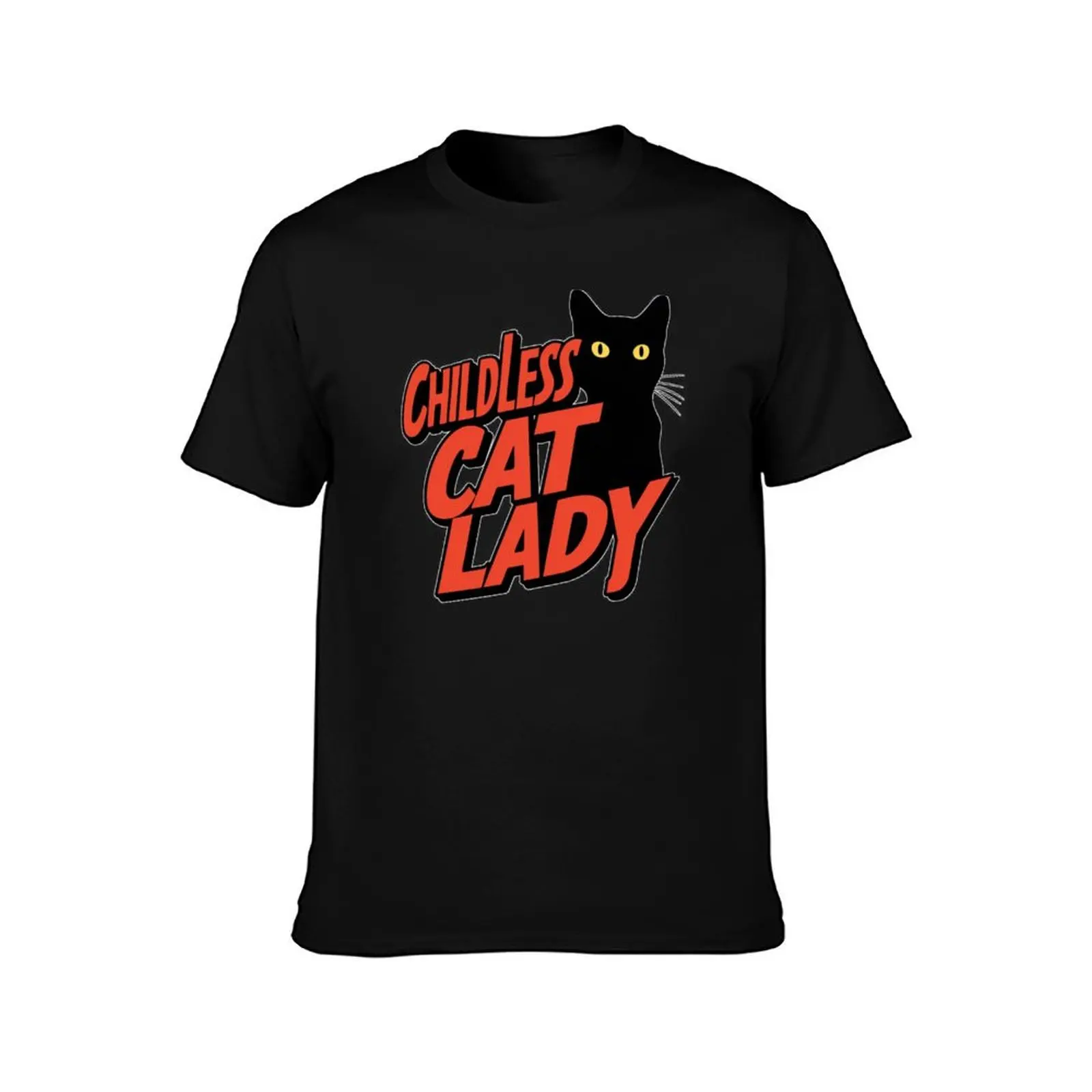 childless cat lady T-Shirt cute tops vintage graphic tee customs design your own mens designer t shirt