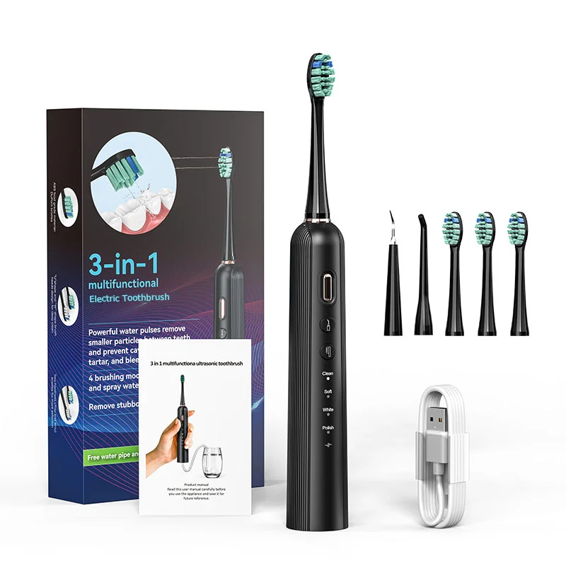 Sonic Electric Toothbrush for Adults Rechargeable Electric toothbrush with 4 Brush Heads Teeth Whitening Power Electric Brush