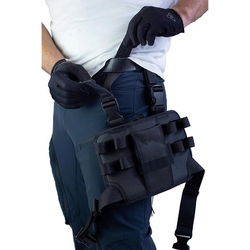 Waterproof Adjustable Electrician Leg Tool Bag Multifunctional Waist Thigh Tool Pouch with Multiple Pockets