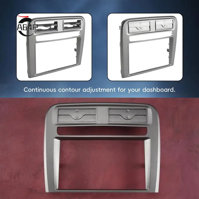 

A64P-2 Din Car Radio Fascia Fit For Fiat Grand Punto 2005-2009 Left Wheel Dash Mounting Installation Trim Frame Stereo Kit