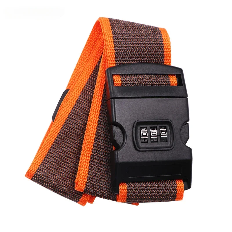 Travel Luggage Strap Adjustable Password Lock Packing Belt Baggage Secure Lock Anti-theft Luggage Strap Bundling Belt Packing