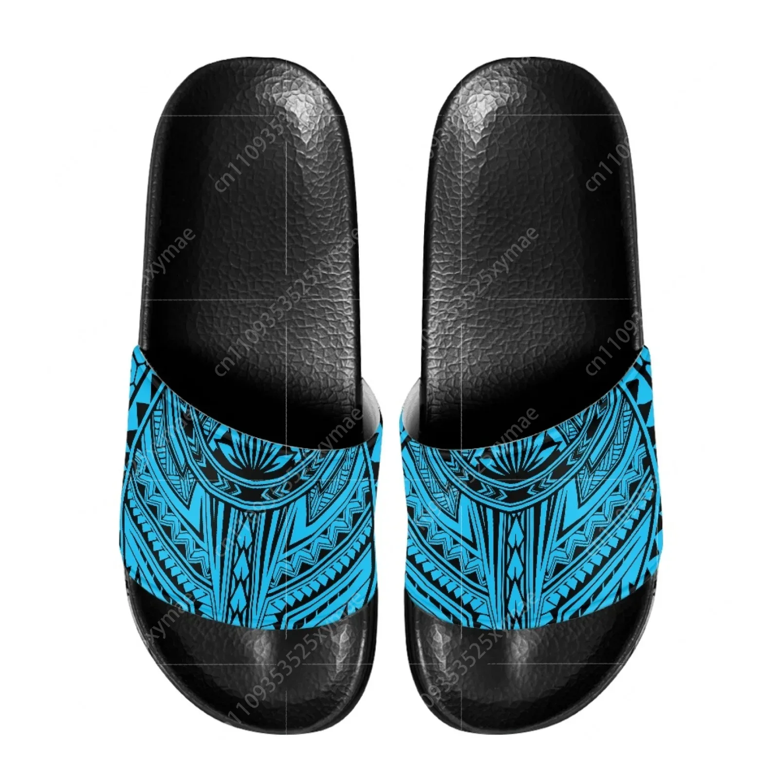 

Мужские тапочки с принтом полинезийских племенных татуировок Понпей, нескользящие, дышащие, для ванной, для дома и улицы, удобные для носки
