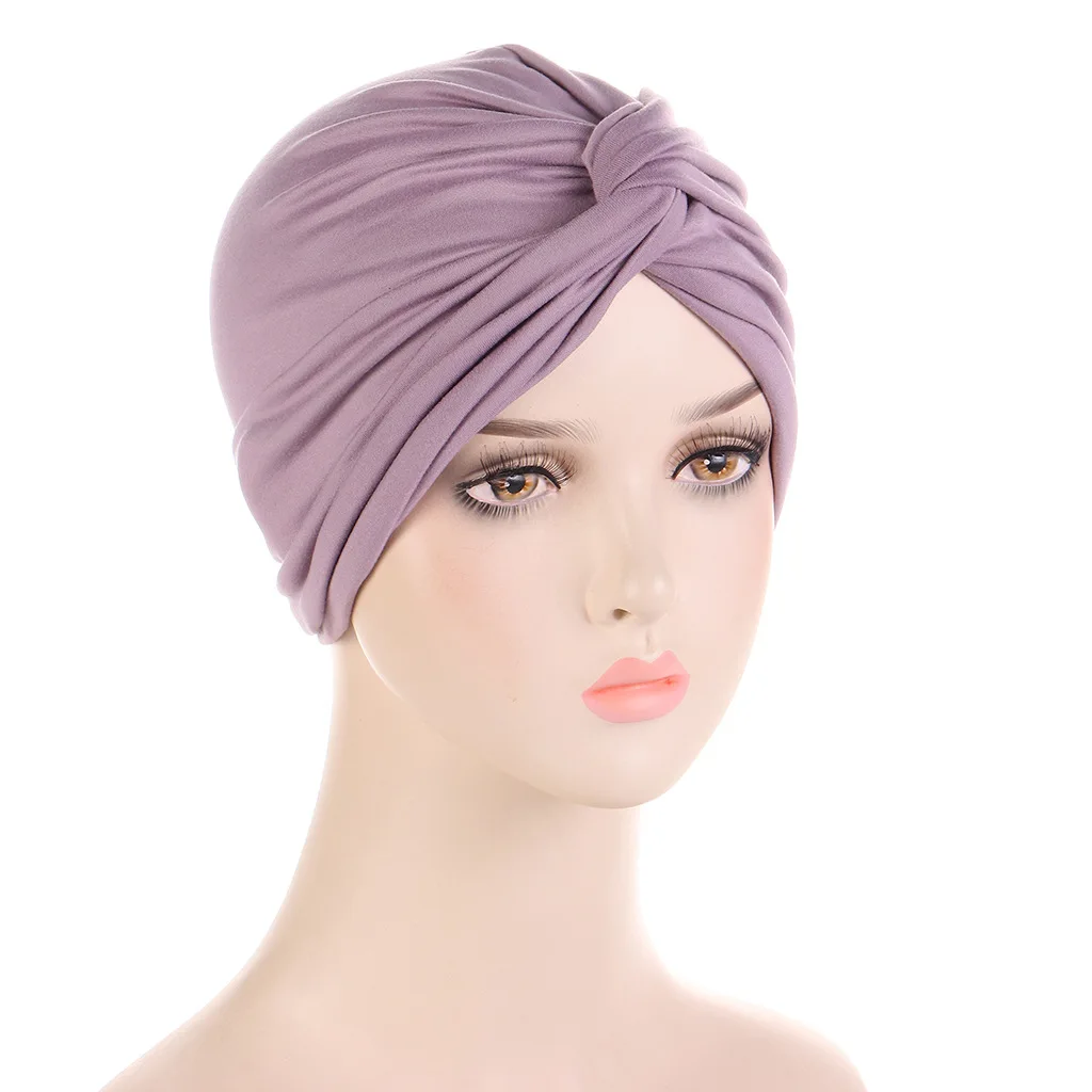 Women Turbans with Braid Decor Sequin Elastic Musilim Hijabs for  Forehead Cross Islamic Women Ramadan Clothing Headwra