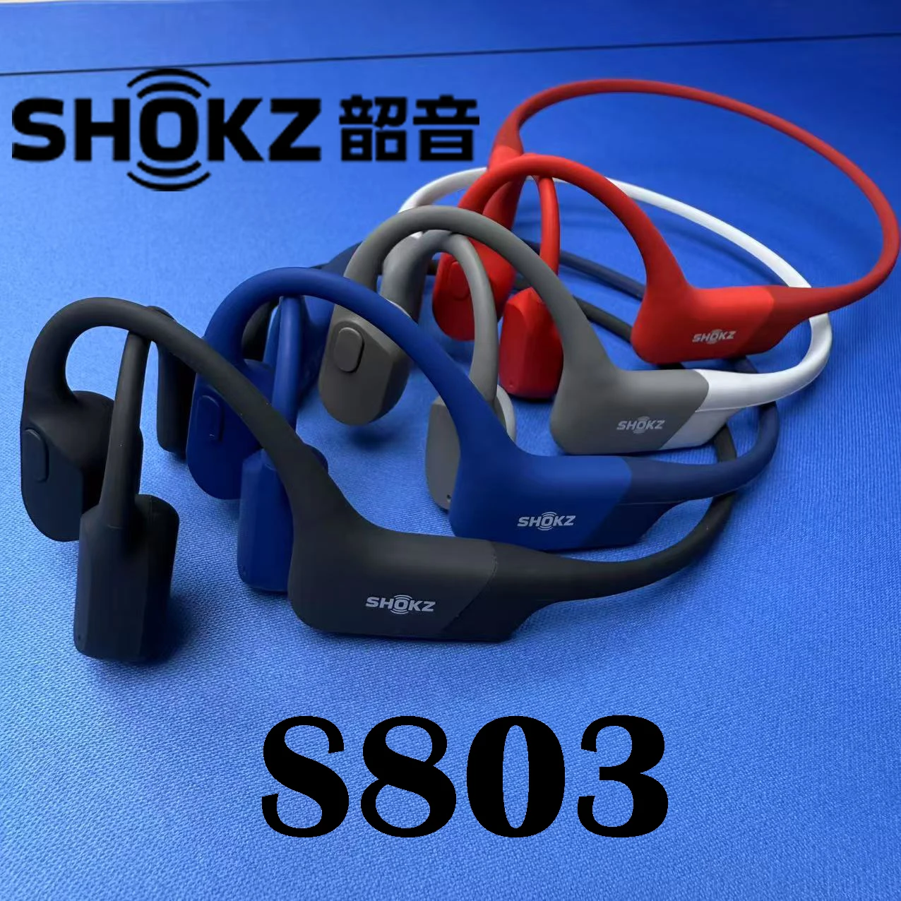 SHOKZ S803 OpenRun Air （Used secondhand） bone conduction headset Bluetooth wireless sports headset running and riding Black