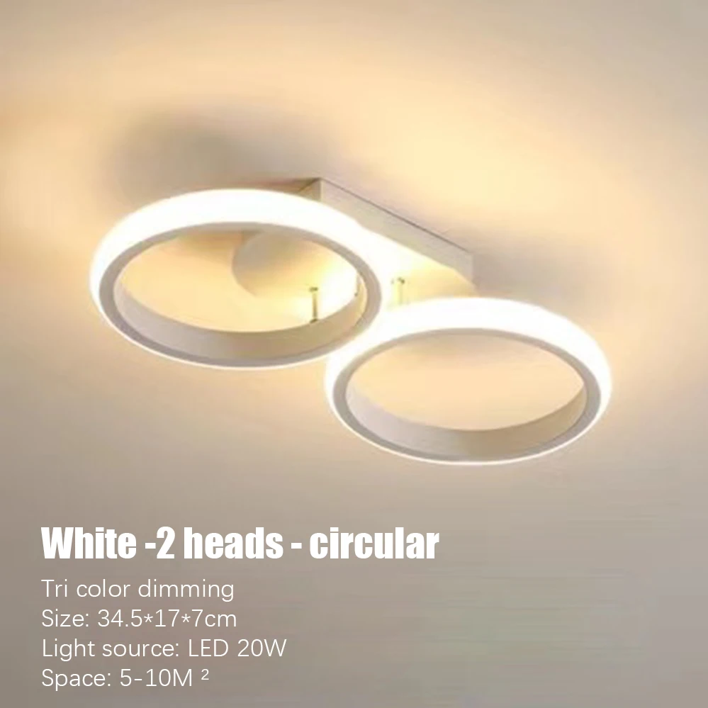 Moderne LED-plafondverlichting Ganglicht Huisverlichting Led Opbouw voor Slaapkamer Woonkamer Ganglicht 3-kleuren
