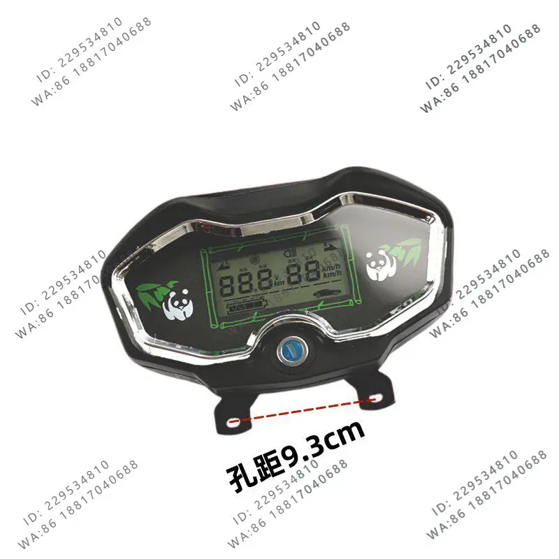 Electric tricycle meter, LCD meter speed and power display