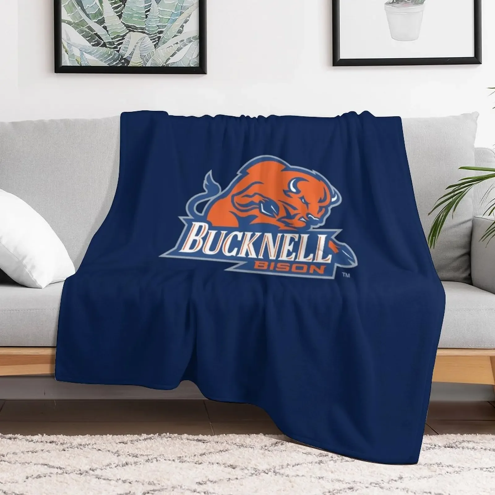 Bucknell BISON LEWISBURG PA Throw Blanket Warm Shaggy Blankets