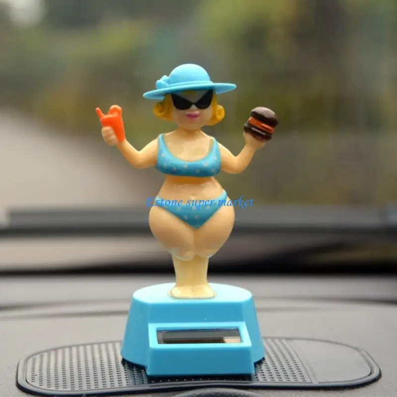 090B Solar Powered Dancing for Doll Home Car Ornament Family Balcony Decoration