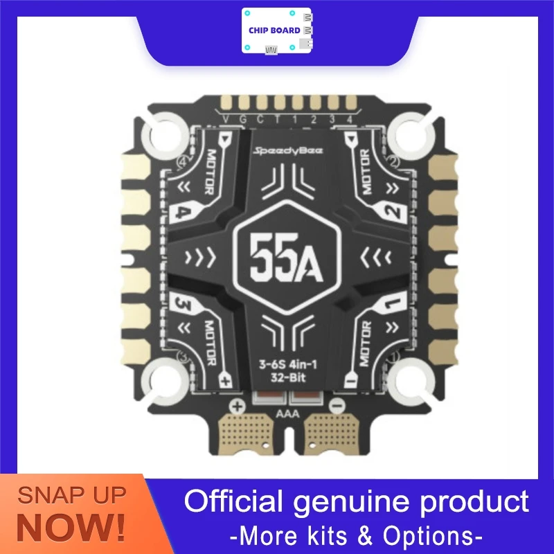 

SpeedyBee F405 V5 OX32 55A Stack, 30x30 Mini FC + ESC, High Power Setup for RC Drones & Model Aircraft